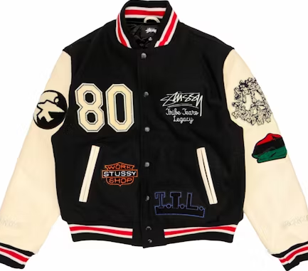 Stussy x Denim Tears X Our Legacy TTL Varsity Jacket